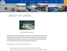 Tablet Screenshot of ntilands.tunngavik.com